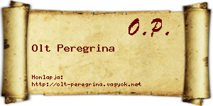 Olt Peregrina névjegykártya